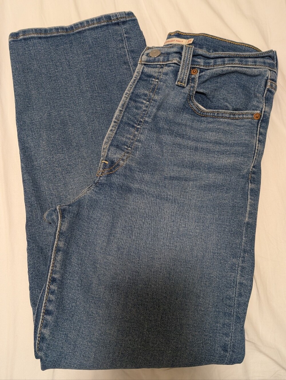 Levi's Jean Ribcage Straight Ankle Size 27 - Picture 4 of 5